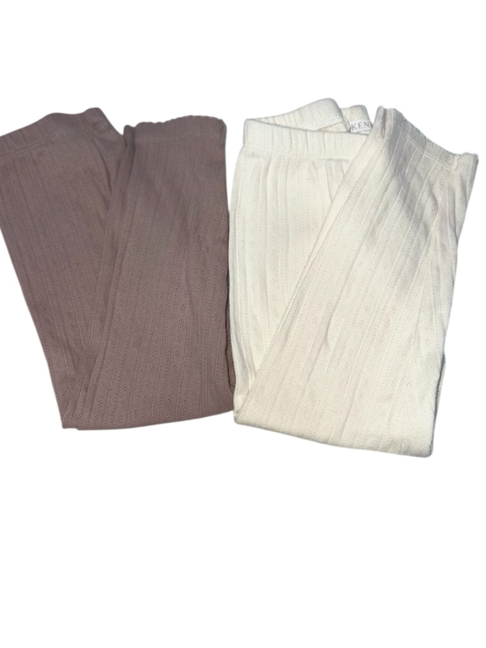 Kendi bundle of two pointelle  leggings size 3T